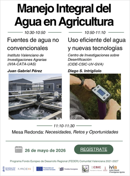   WEBINAR TRAGUA Manejo integral del Agua en Agricultura